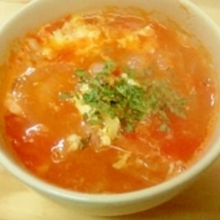 ダイエット★トマト玉ねぎの卵スープ　175Kcal